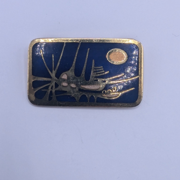 De Passillé-Sylvestre 70s enamel brooch - Picture 2 of 6